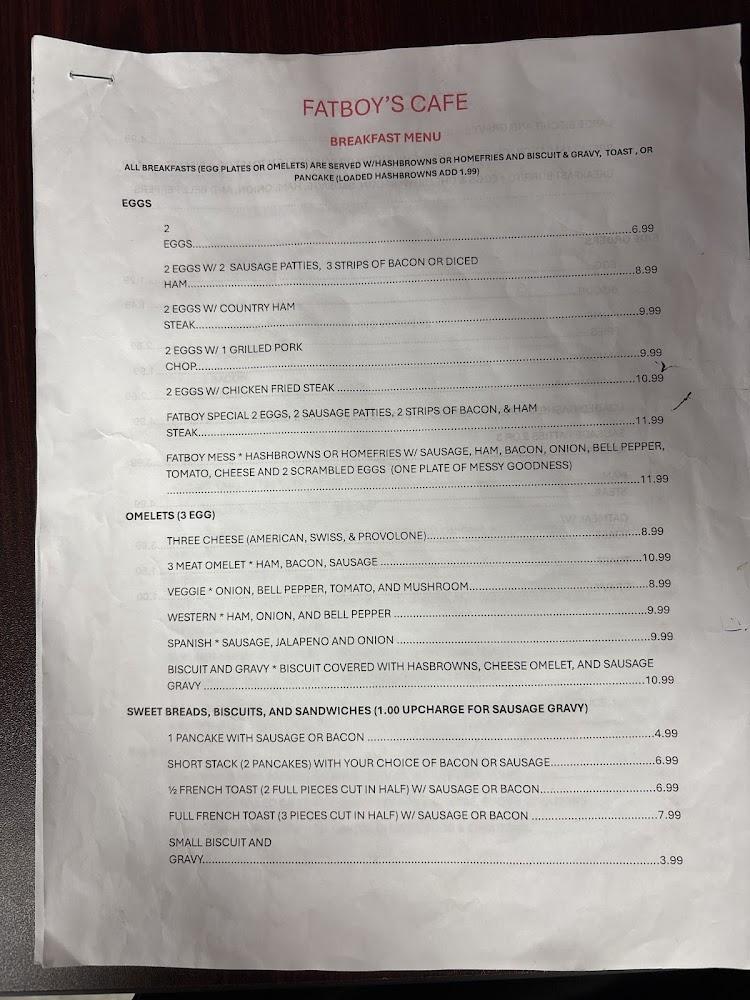 Buffalos Cafe & Pizzeria Menu image 3